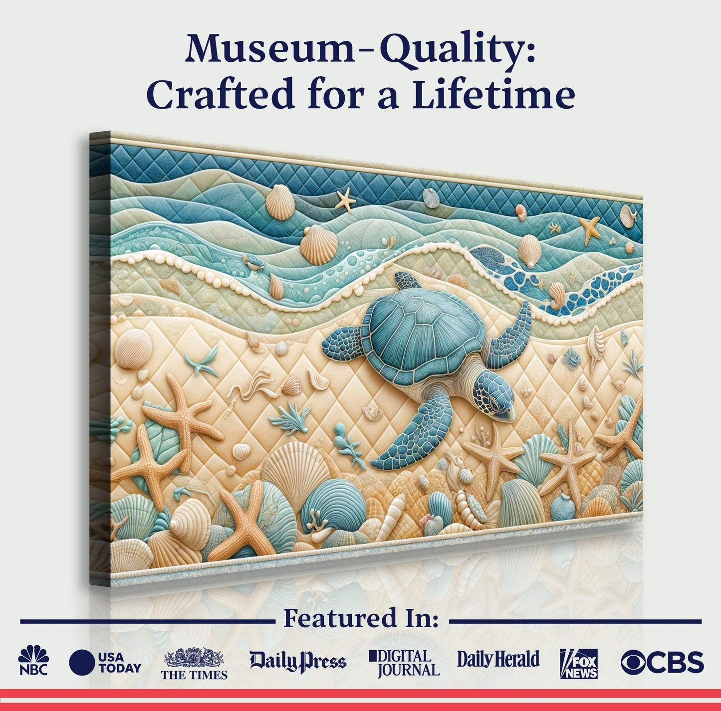3D Coastal Wall Art IV - Tailored Canvases - Flyclothing LLC