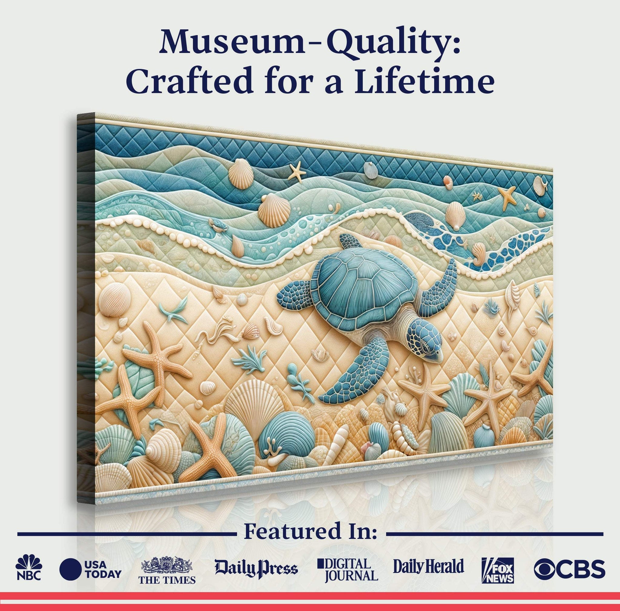 3D Coastal Wall Art IV - Tailored Canvases - Flyclothing LLC