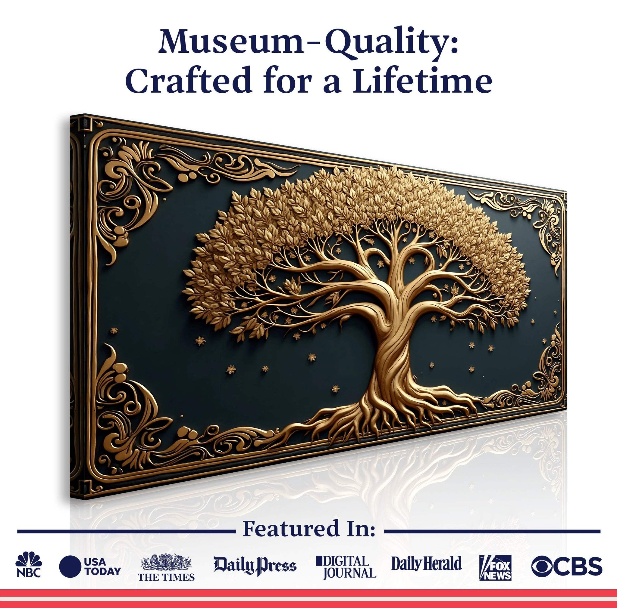 3D Celtic Tree Of Life Wall Art II - Tailored Canvases - Flyclothing LLC