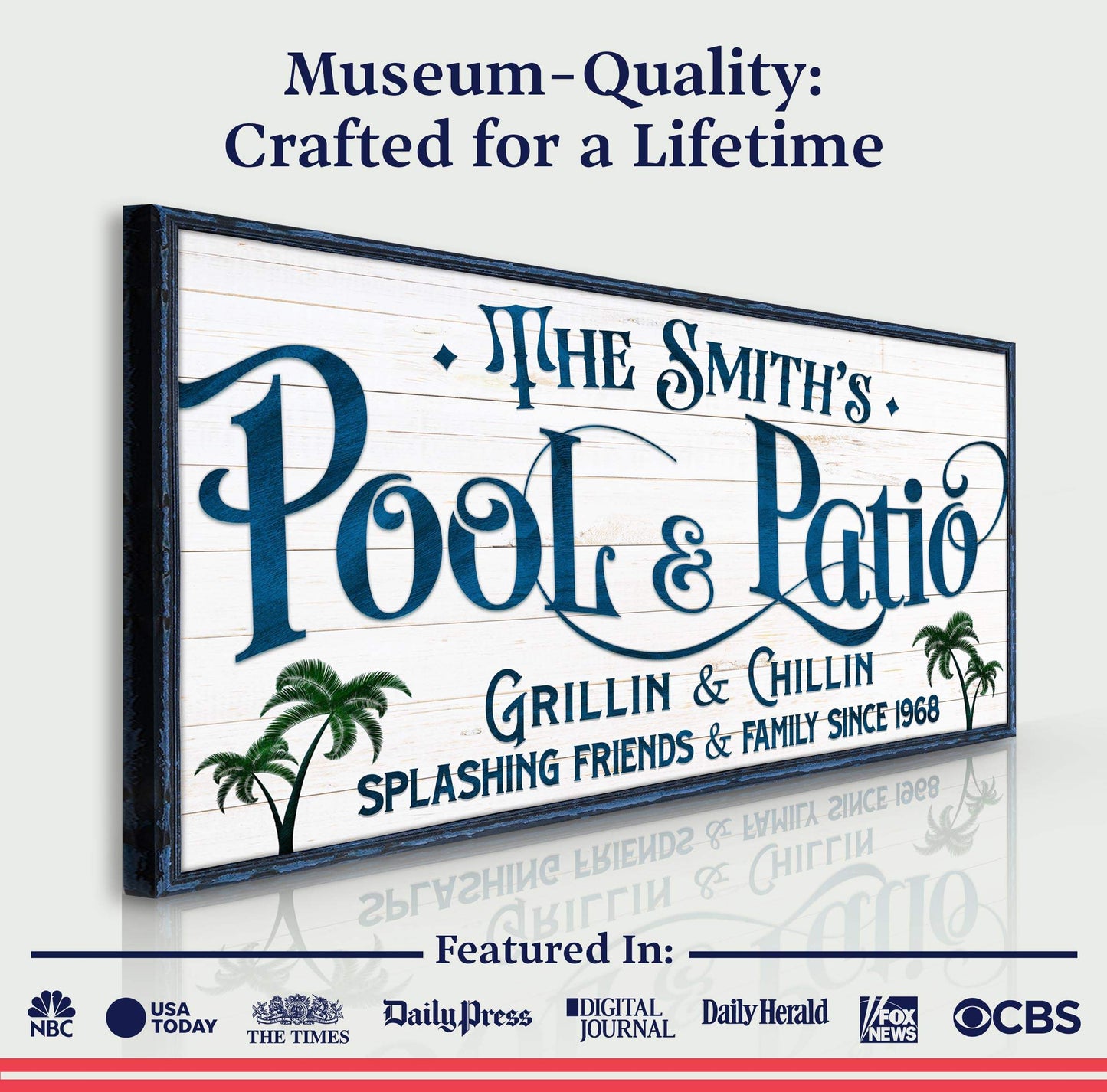 Personalized Pool Bar Sign II - Tailored Canvases - Flyclothing LLC