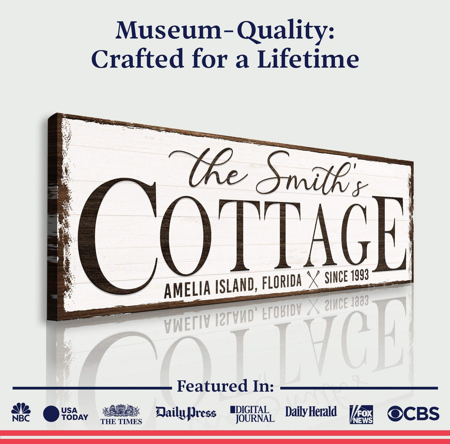 Cottage Beach House Sign II - Tailored Canvases - Flyclothing LLC