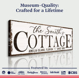 Cottage Beach House Sign II - Tailored Canvases - Flyclothing LLC