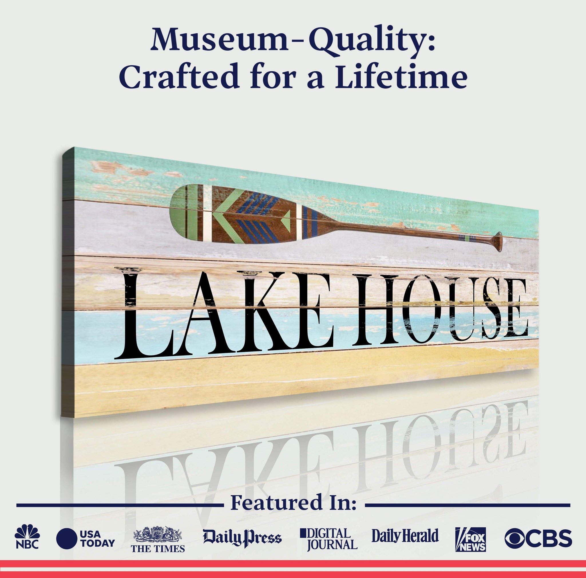 Lake House Coastal Sign - Tailored Canvases - Flyclothing LLC