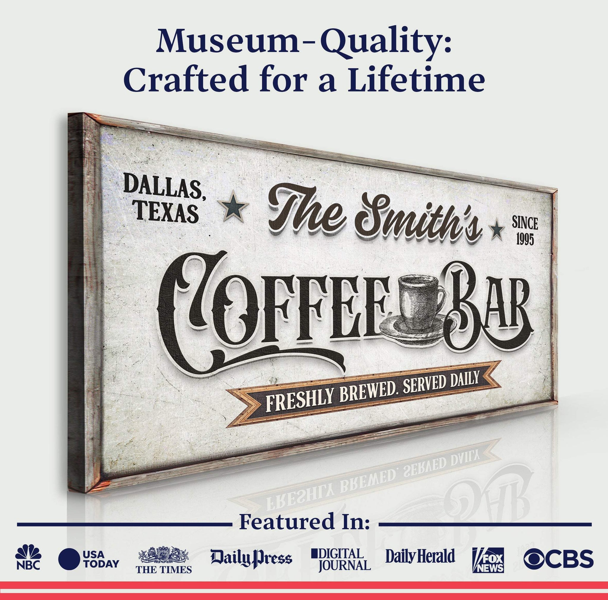 Coffee Bar Sign IX - Tailored Canvases - Flyclothing LLC