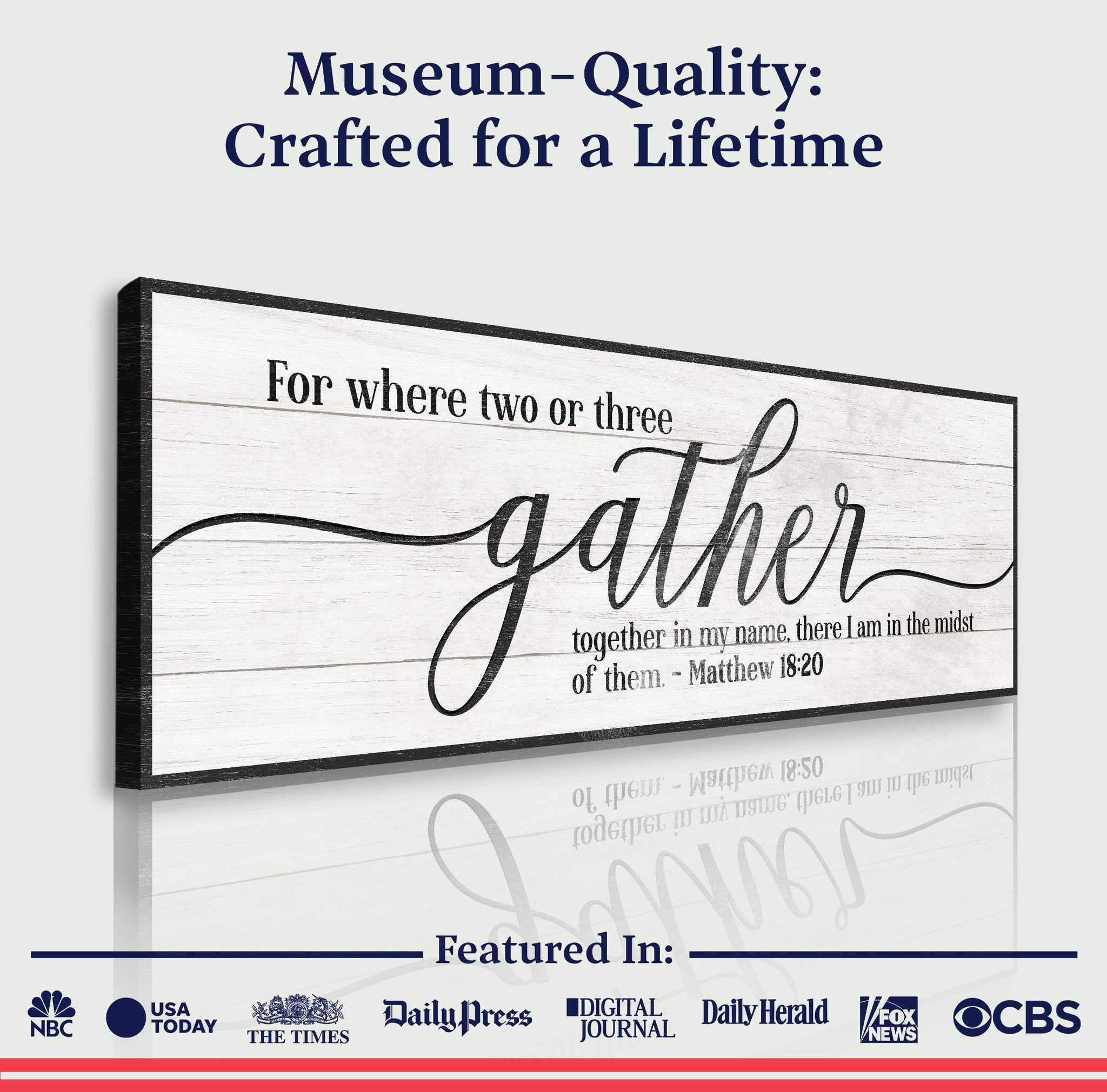 Gather Sign VI - Tailored Canvases - Flyclothing LLC
