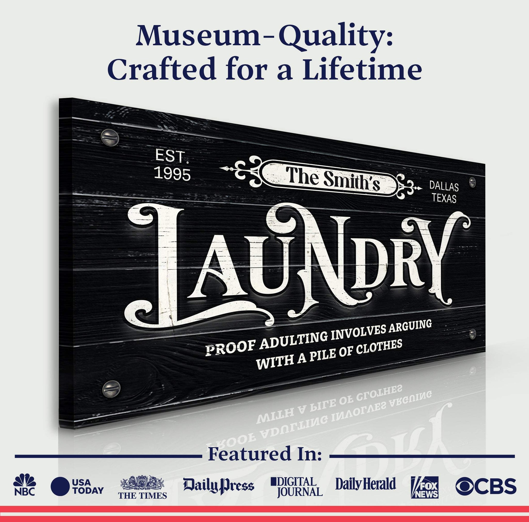 Laundry Room Sign VII - Tailored Canvases - Flyclothing LLC