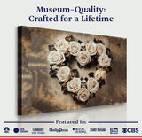 Skull and Flowers Wall Art V - Tailored Canvases - Flyclothing LLC