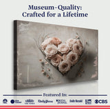 Floral Heart Wall Art - Tailored Canvases - Flyclothing LLC