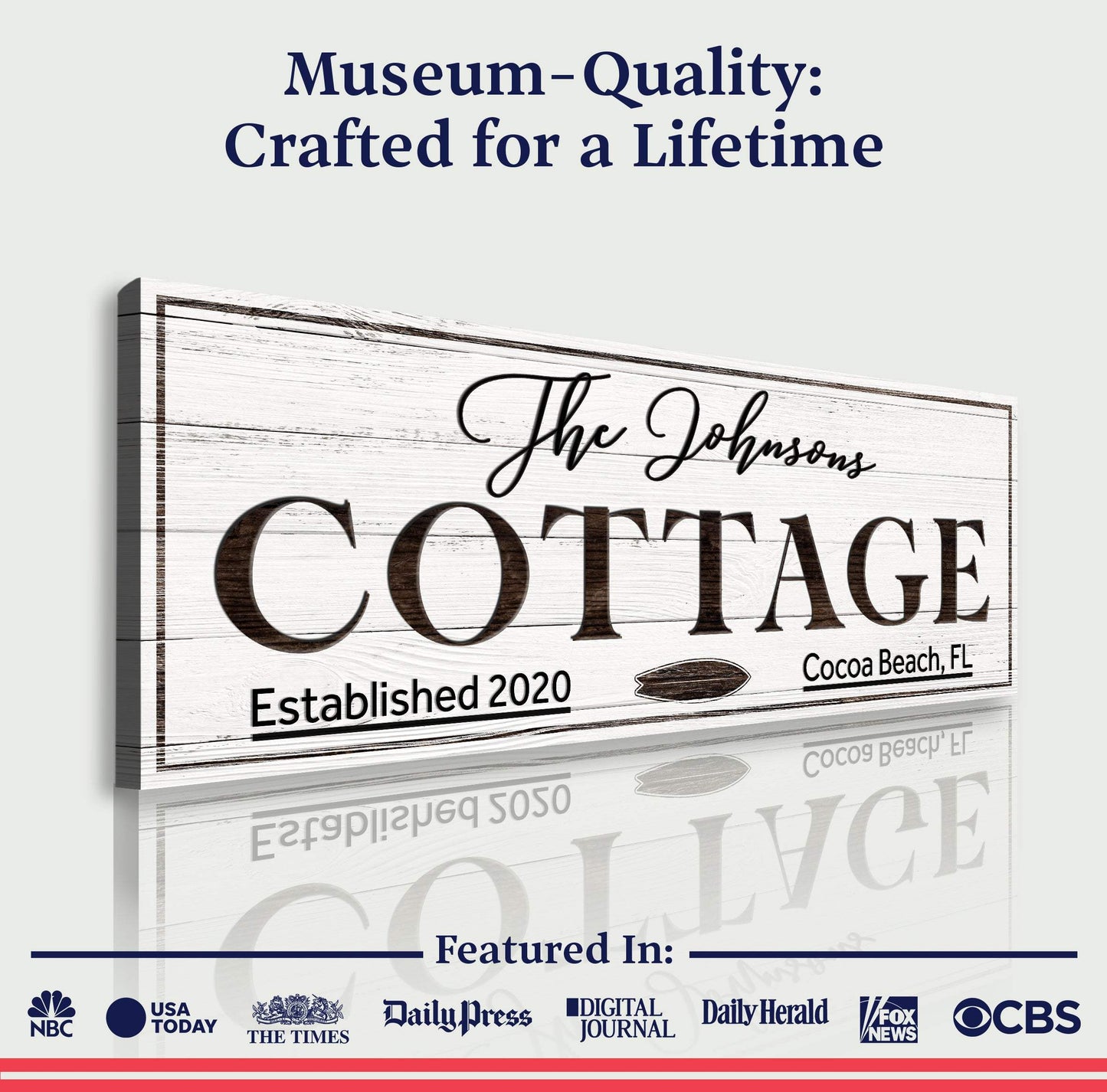 Cottage Beach House Sign - Tailored Canvases - Flyclothing LLC