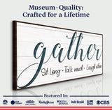 Gather Sign V - Tailored Canvases - Flyclothing LLC