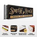 Personalized Horse Ranch Sign - Tailored Canvases - Flyclothing LLC