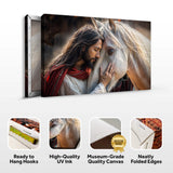 Jesus And Horse Faith Wall Art - Tailored Canvases - Flyclothing LLC