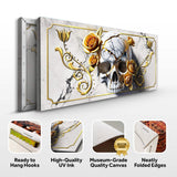 3D Rose and Skull Wall Art - Tailored Canvases - Flyclothing LLC