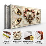 3D Vintage Skull Wall Art - Tailored Canvases - Flyclothing LLC