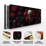 3D Rose and Skull Wall Art III - Tailored Canvases - Flyclothing LLC