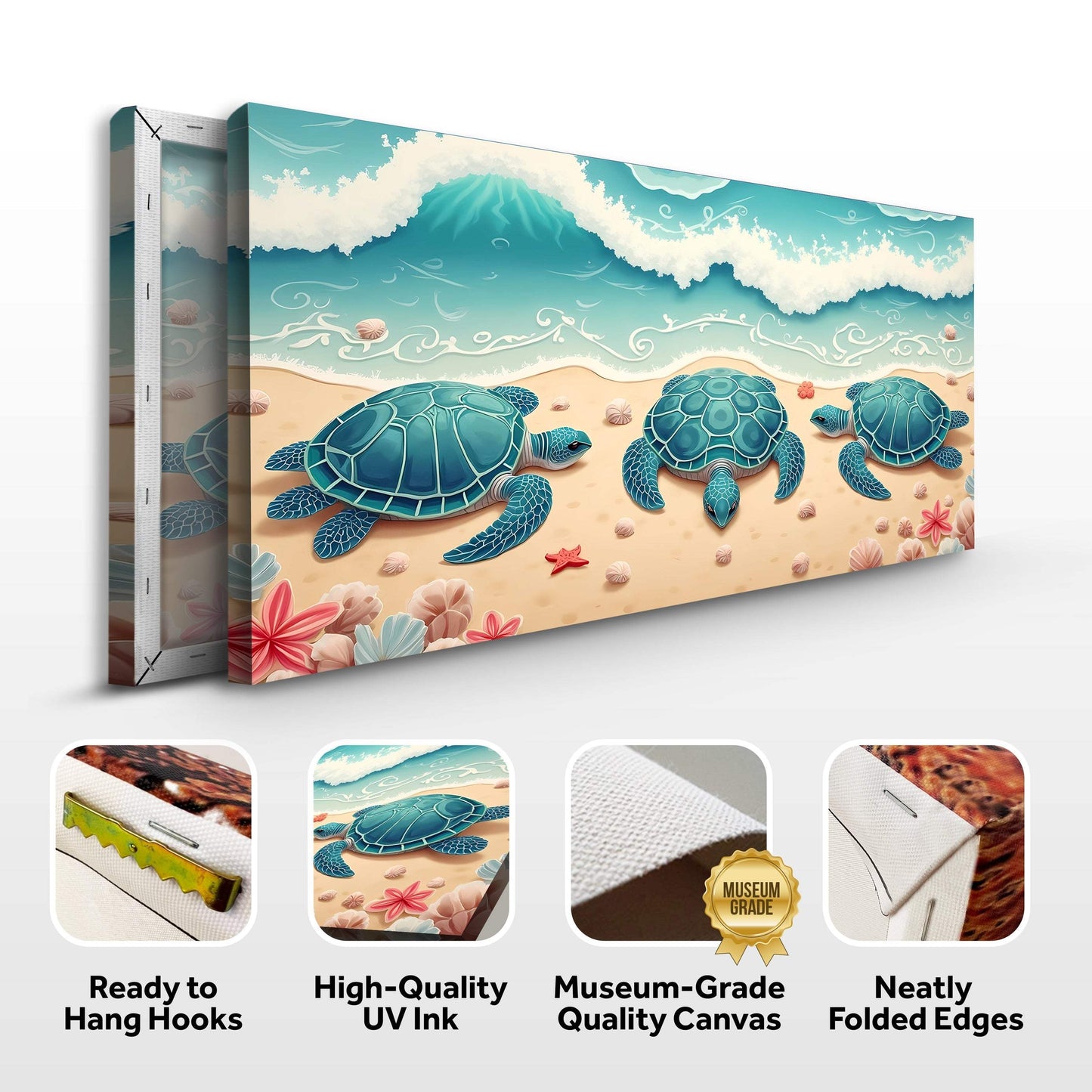 3D Coastal Wall Art II - Tailored Canvases - Flyclothing LLC