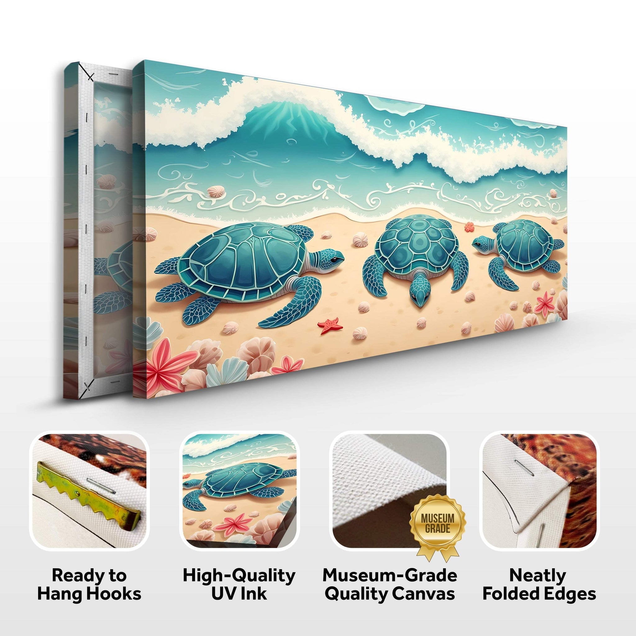 3D Coastal Wall Art II - Tailored Canvases - Flyclothing LLC