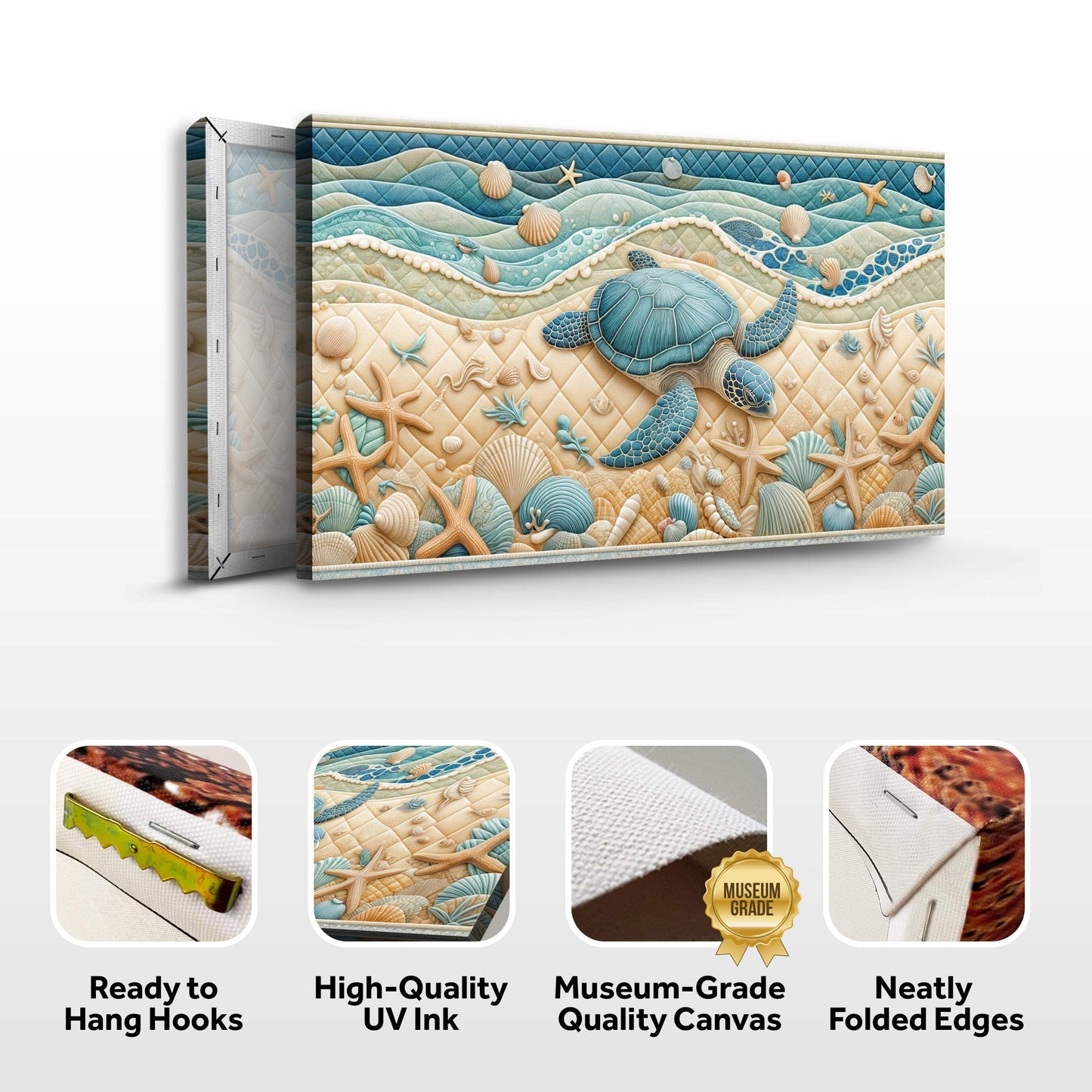 3D Coastal Wall Art IV - Tailored Canvases - Flyclothing LLC