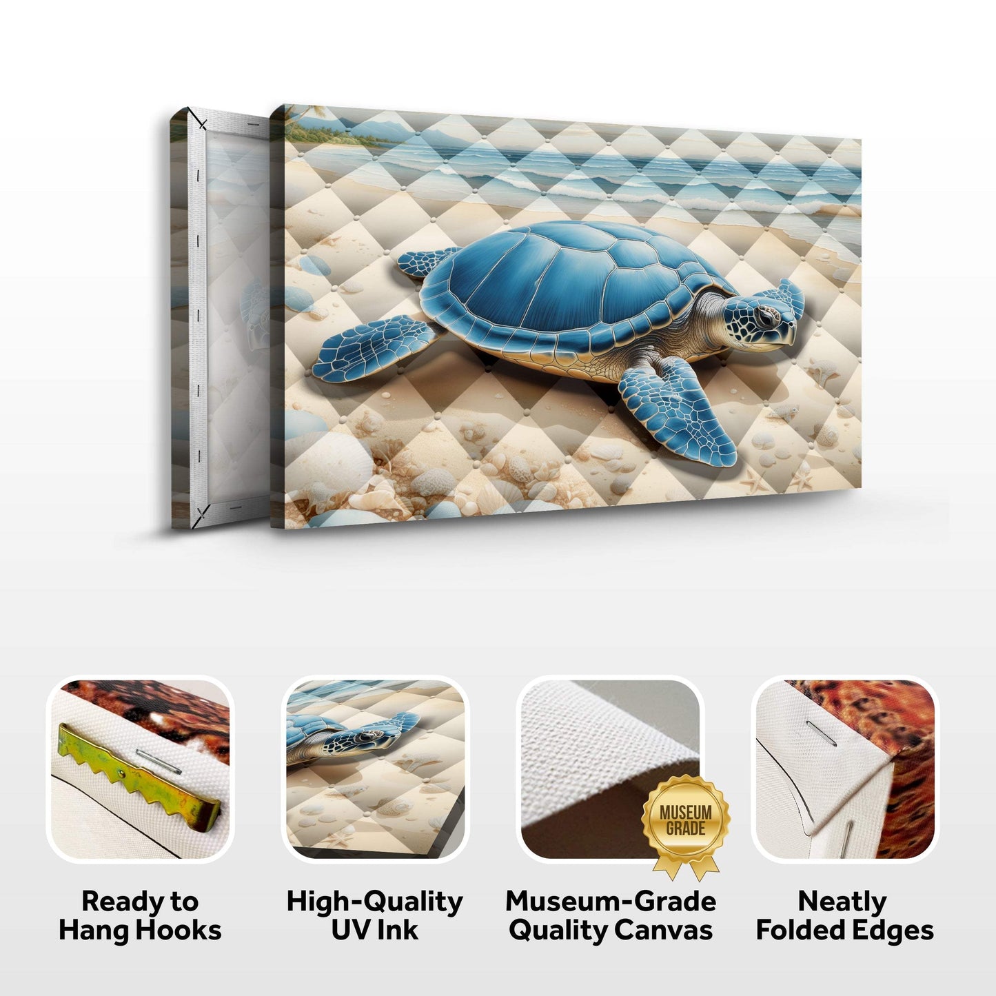 3D Coastal Wall Art V - Tailored Canvases - Flyclothing LLC