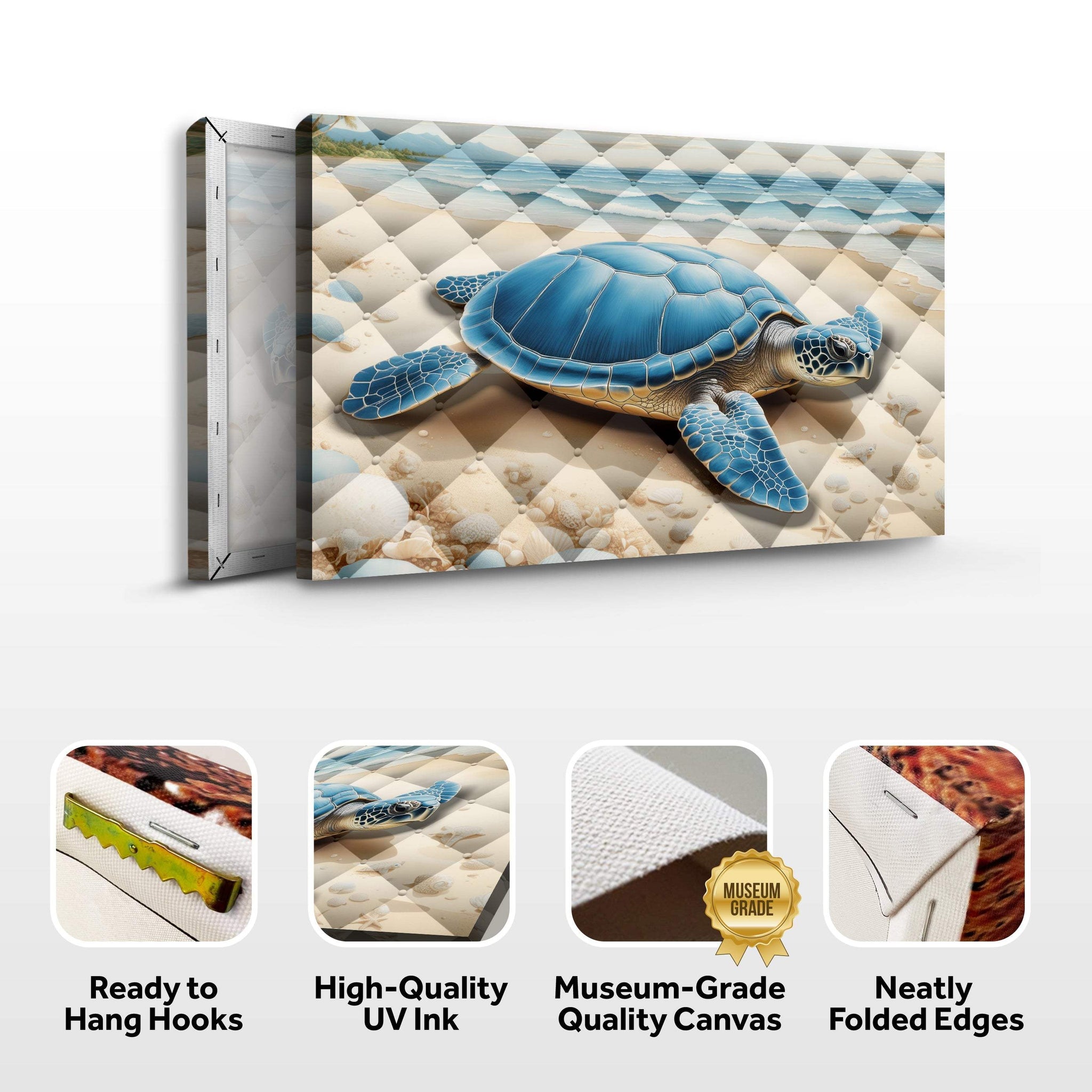 3D Coastal Wall Art V - Tailored Canvases - Flyclothing LLC