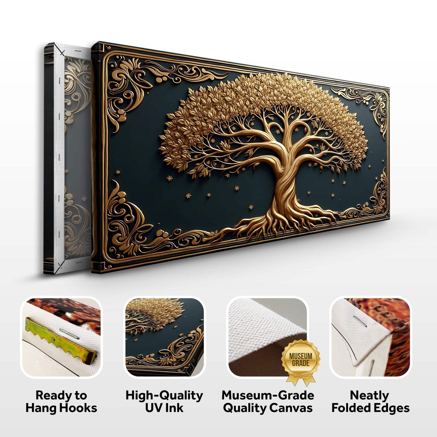 3D Celtic Tree Of Life Wall Art II - Tailored Canvases - Flyclothing LLC