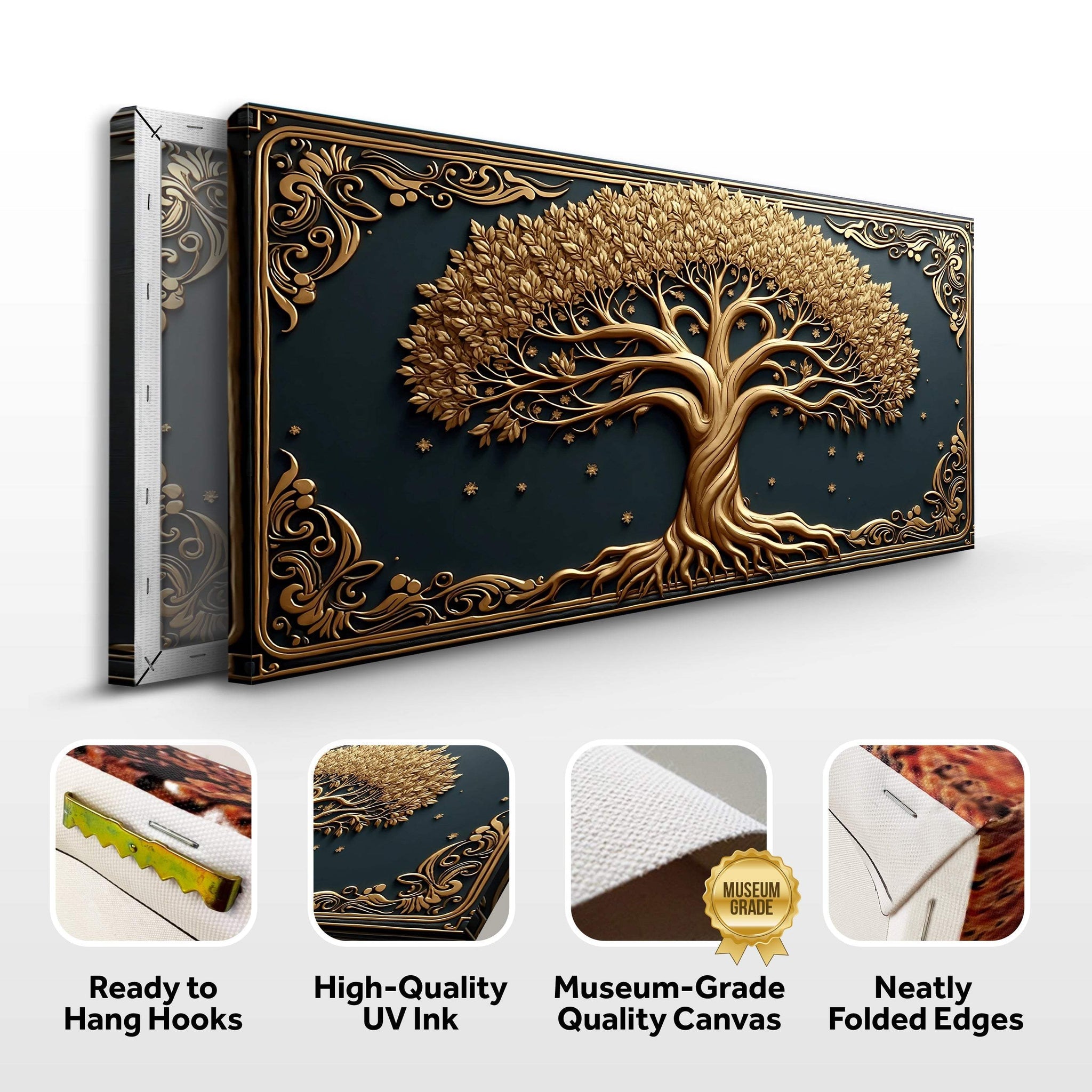 3D Celtic Tree Of Life Wall Art II - Tailored Canvases - Flyclothing LLC