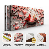 3D Cardinals Wall Art IV - Tailored Canvases - Flyclothing LLC