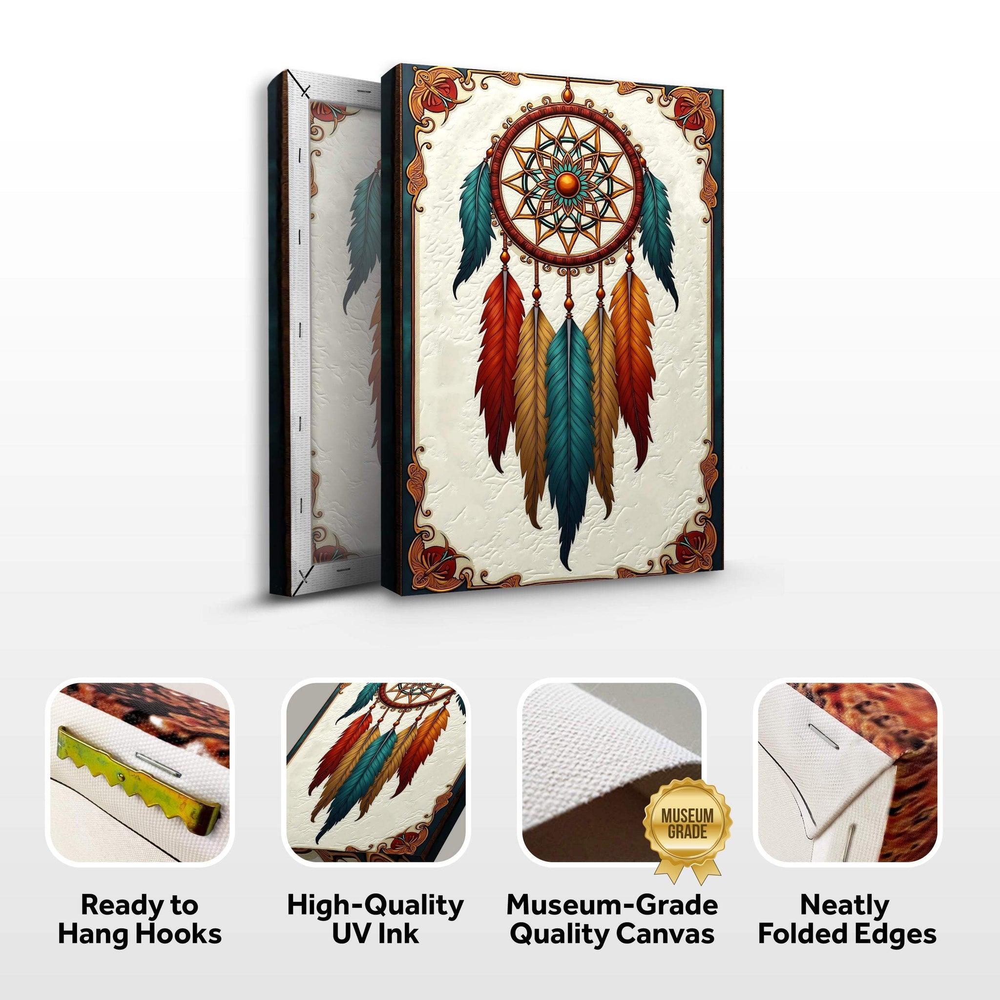 3D Whispering Feathers Wall Art V - Tailored Canvases - Flyclothing LLC