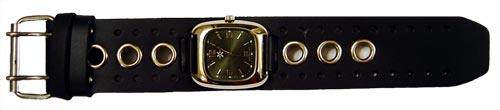 Leather Loop Watch (Green Face) - Anonymous - Flyclothing LLC