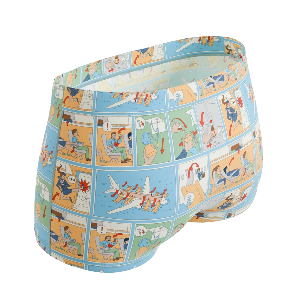 The Improper Protocol | Airplane Pamphlet Modal Boyshort Underwear - Shinesty - Flyclothing LLC