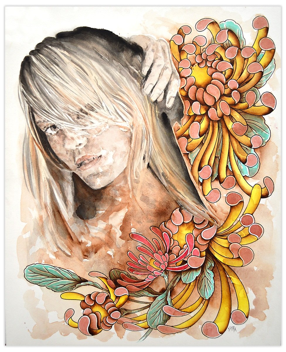 Black Market Art Company In Bloom Print
