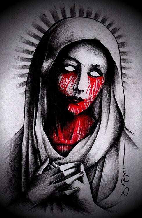 Black Market Art Company In Contrast of Sin Print - Black Market Art Company - Flyclothing LLC