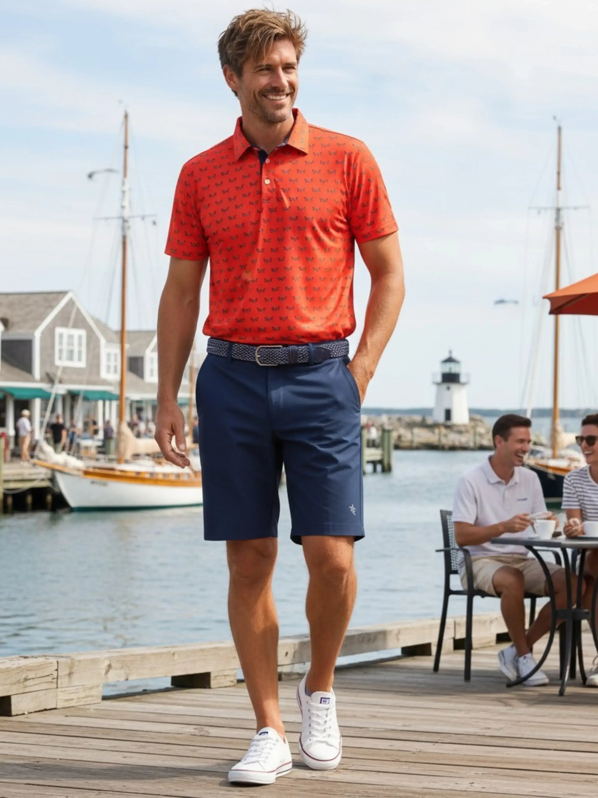 Independence Performacne Polo - White Water Life - Flyclothing LLC