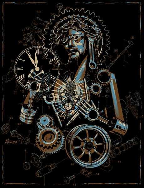 Black Market Art Company Industrial Christ Print - Black Market Art Company - Flyclothing LLC