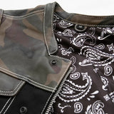 Infantry Motorcycle Leather Canvas Vest - First Manufacturing Company - Flyclothing LLC