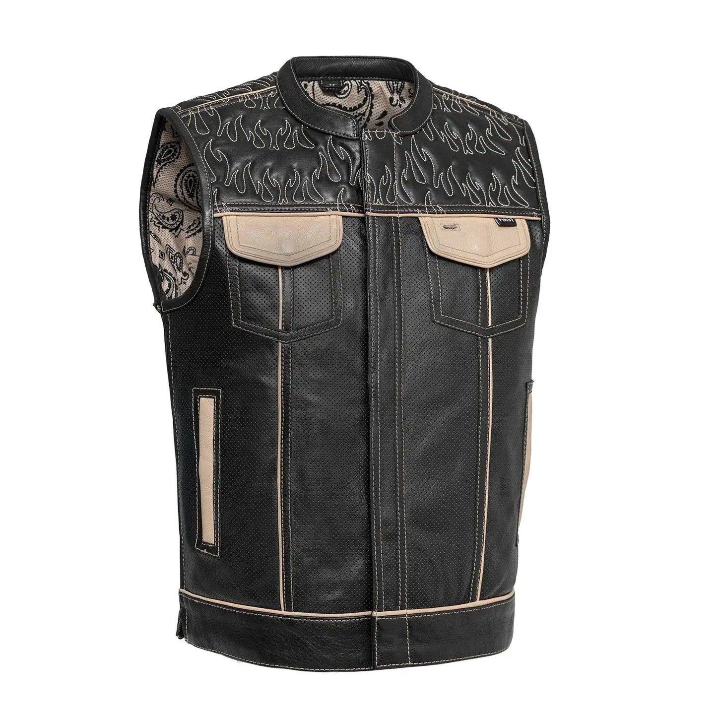 Inferno Rogue Men's Leather Vest (Limited Edition) - First Manufacturing Company - Flyclothing LLC