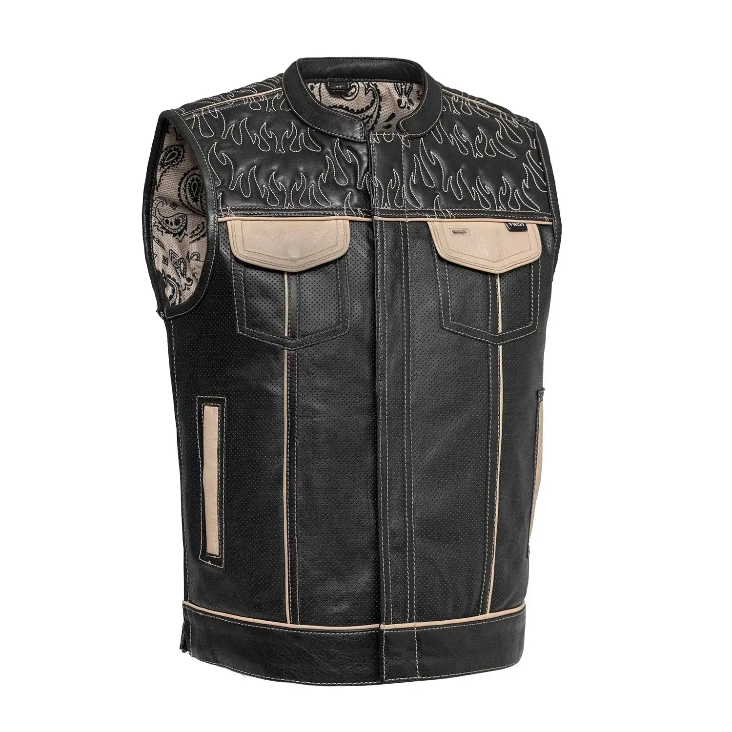 Inferno Rogue Men's Leather Vest (Limited Edition) - First Manufacturing Company - Flyclothing LLC
