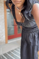 LOVELIEST LOOKS BLACK WOVEN MIDI DRESS - Flying Tomato - Flyclothing LLC
