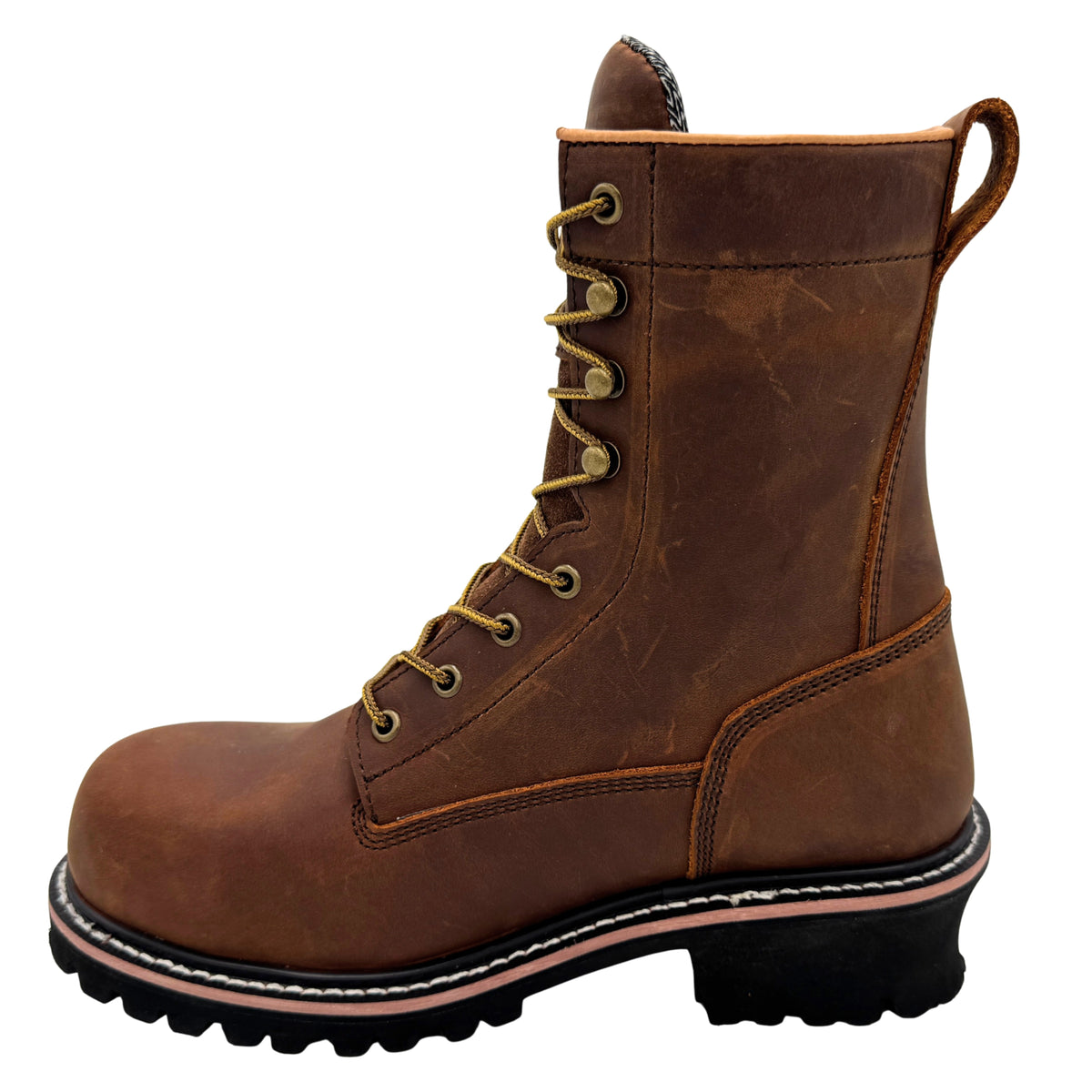 AdTec PNW Idaho Men's 8 Inch Logger Boot Whiskey Brown - Adtec - Flyclothing LLC