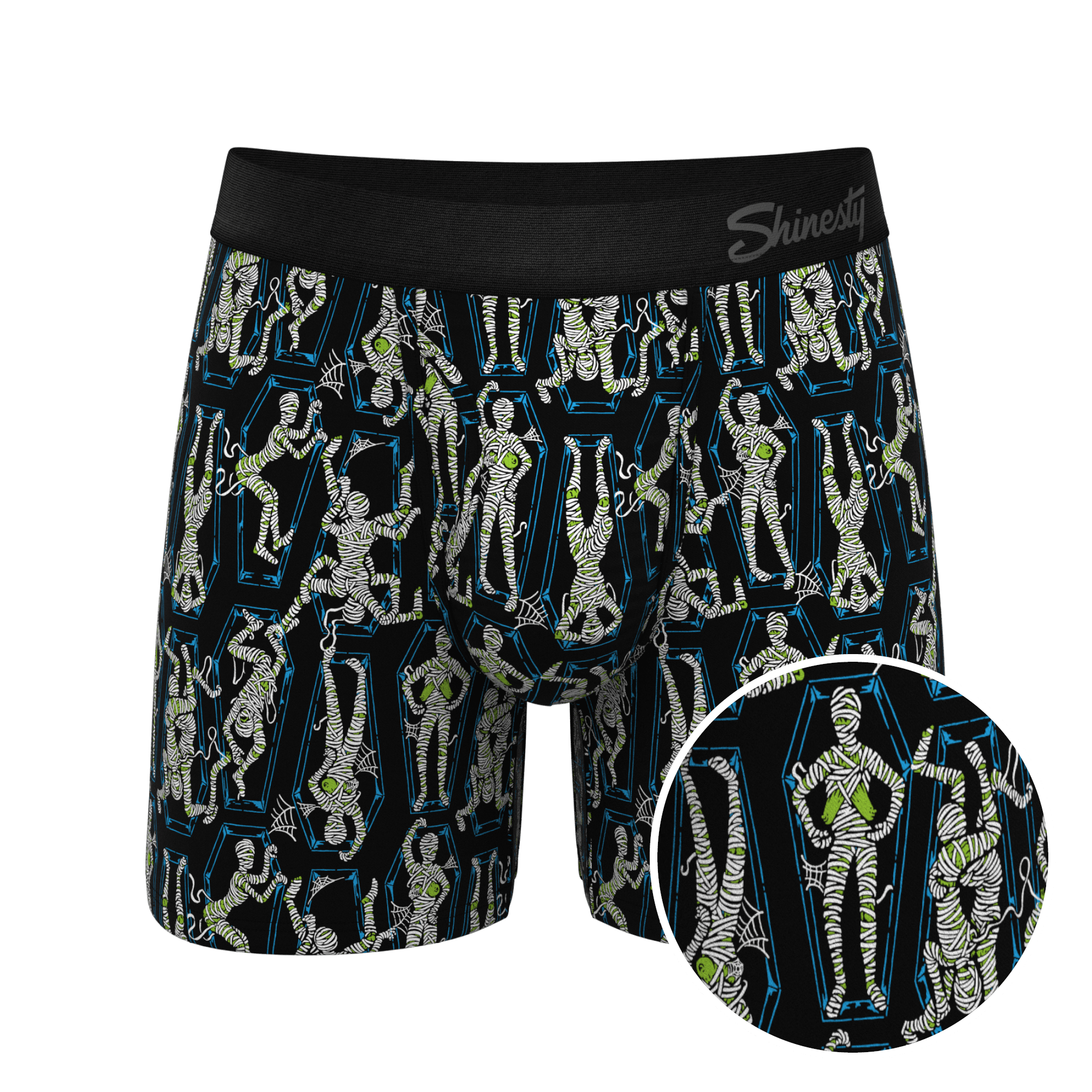 The Inter-Corpse | Halloween Mummies Ball Hammock® Pouch Underwear With Fly - Shinesty