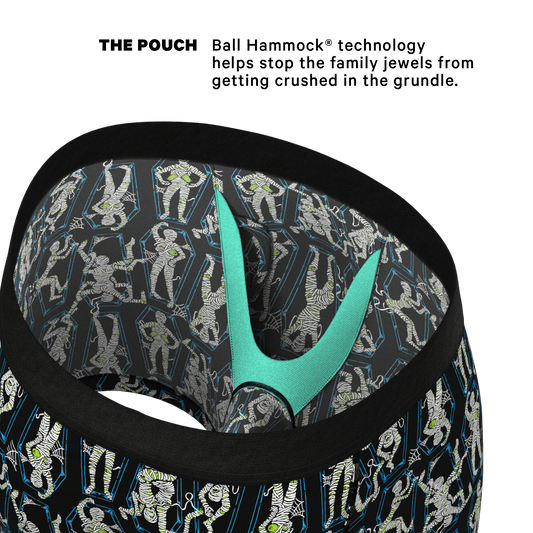 The Inter-Corpse | Halloween Mummies Ball Hammock® Pouch Underwear With Fly - Shinesty