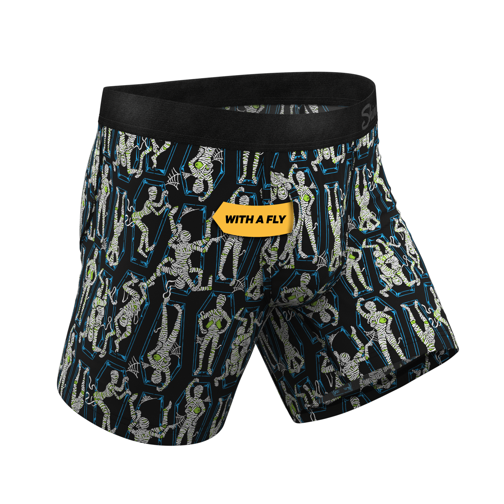 The Inter-Corpse | Halloween Mummies Ball Hammock® Pouch Underwear With Fly - Shinesty