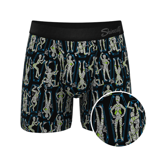 The Inter-Corpse | Halloween Mummies Ball Hammock® Pouch Underwear With Fly - Shinesty