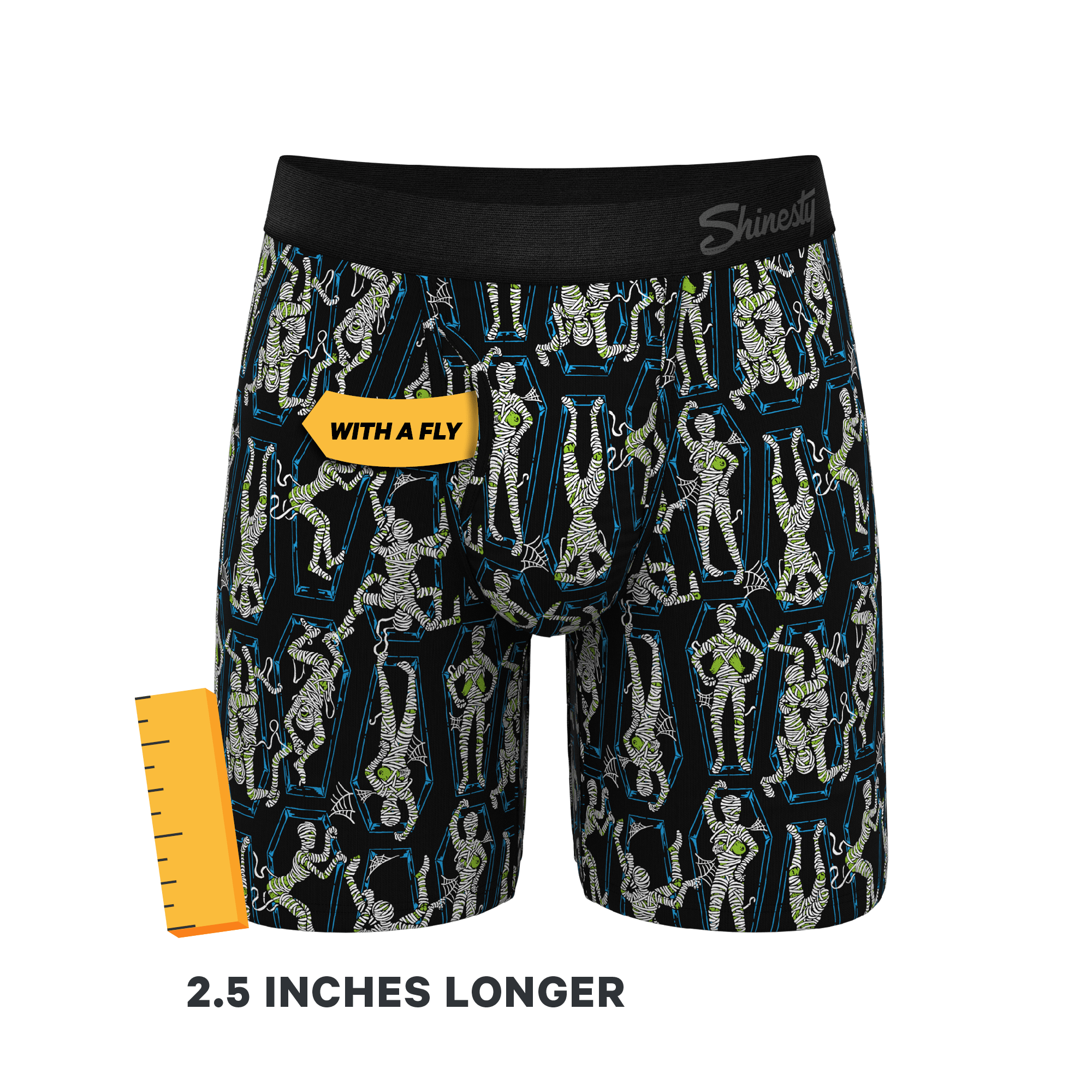 The Inter-Corpse | Halloween Mummies Long Leg Ball Hammock® Pouch Underwear With Fly - Shinesty