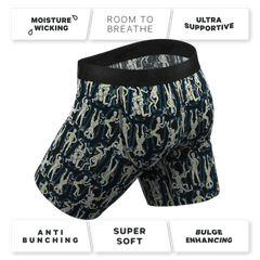 The Inter-Corpse | Halloween Mummies Long Leg Ball Hammock® Pouch Underwear With Fly - Shinesty