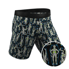 The Inter-Corpse | Halloween Mummies Long Leg Ball Hammock® Pouch Underwear With Fly - Shinesty