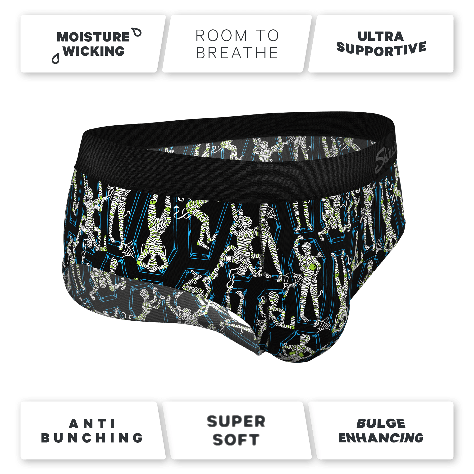 The Inter-Corpse | Halloween Mummies Ball Hammock® Pouch Underwear Briefs - Shinesty