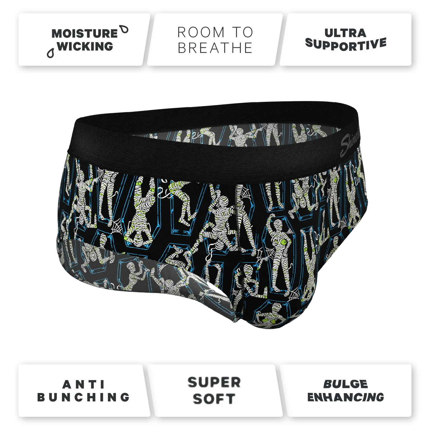 The Inter-Corpse | Halloween Mummies Ball Hammock® Pouch Underwear Briefs - Shinesty - Flyclothing LLC