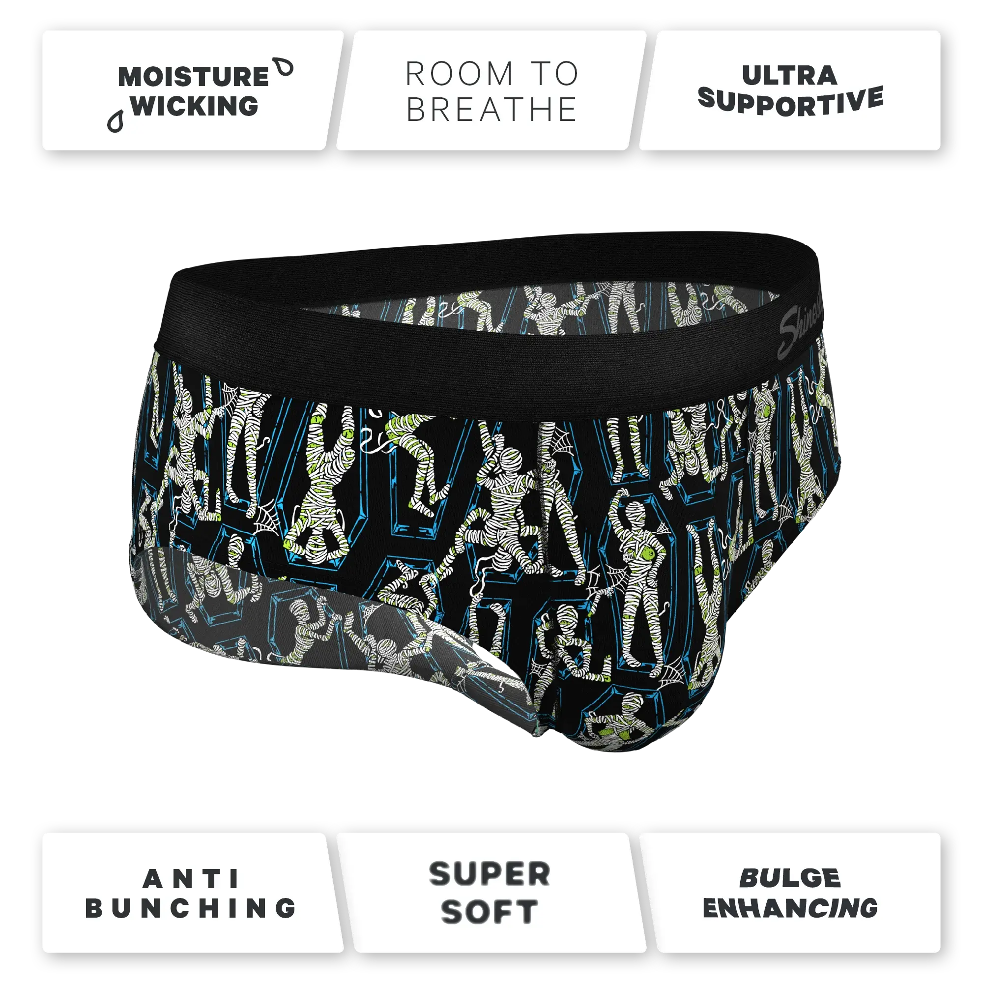 The Inter-Corpse | Halloween Mummies Ball Hammock® Pouch Underwear Briefs - Shinesty - Flyclothing LLC