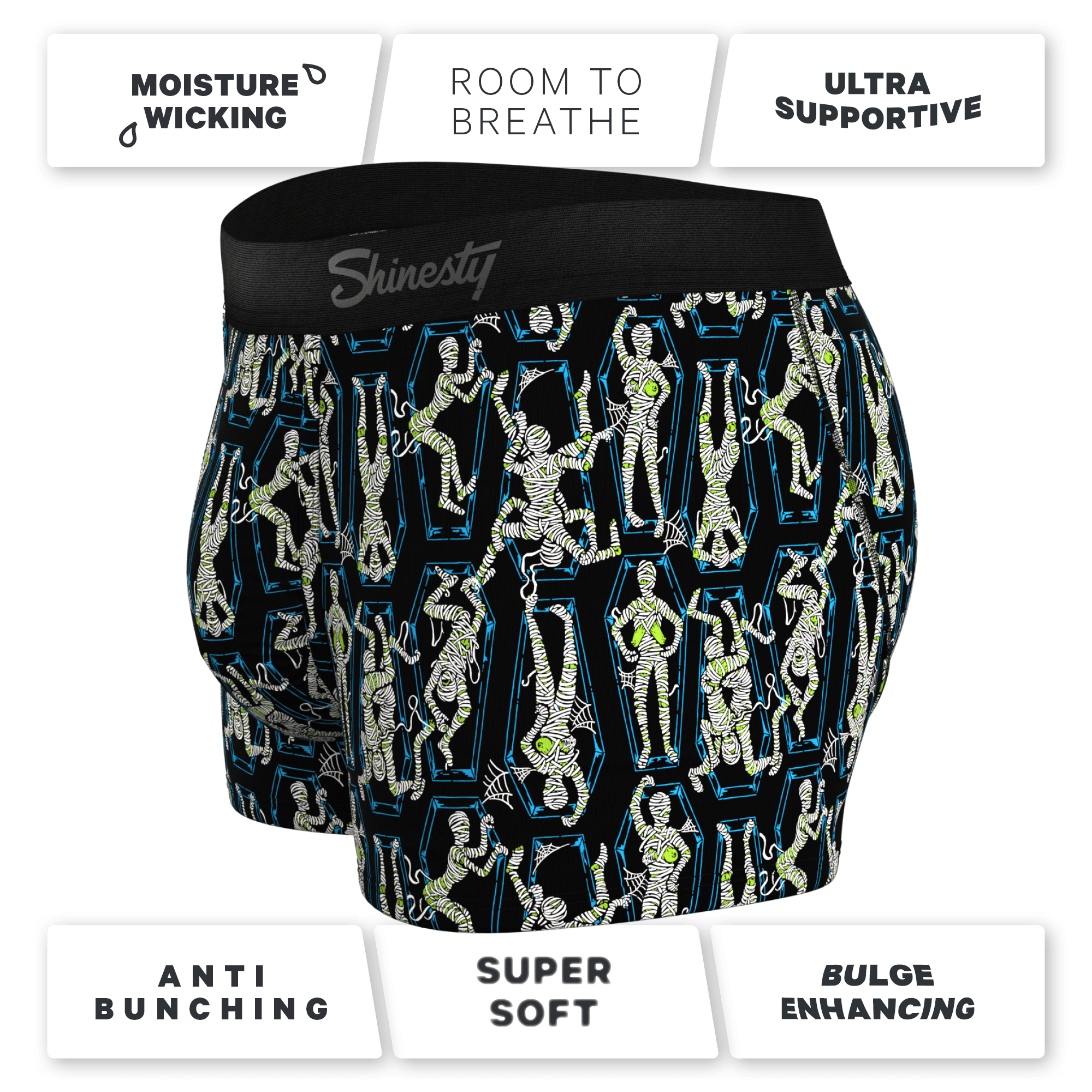 The Inter-Corpse | Halloween Mummies Ball Hammock® Pouch Trunks Underwear - Shinesty